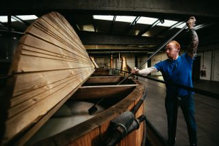 teeling distillery mixing the grains