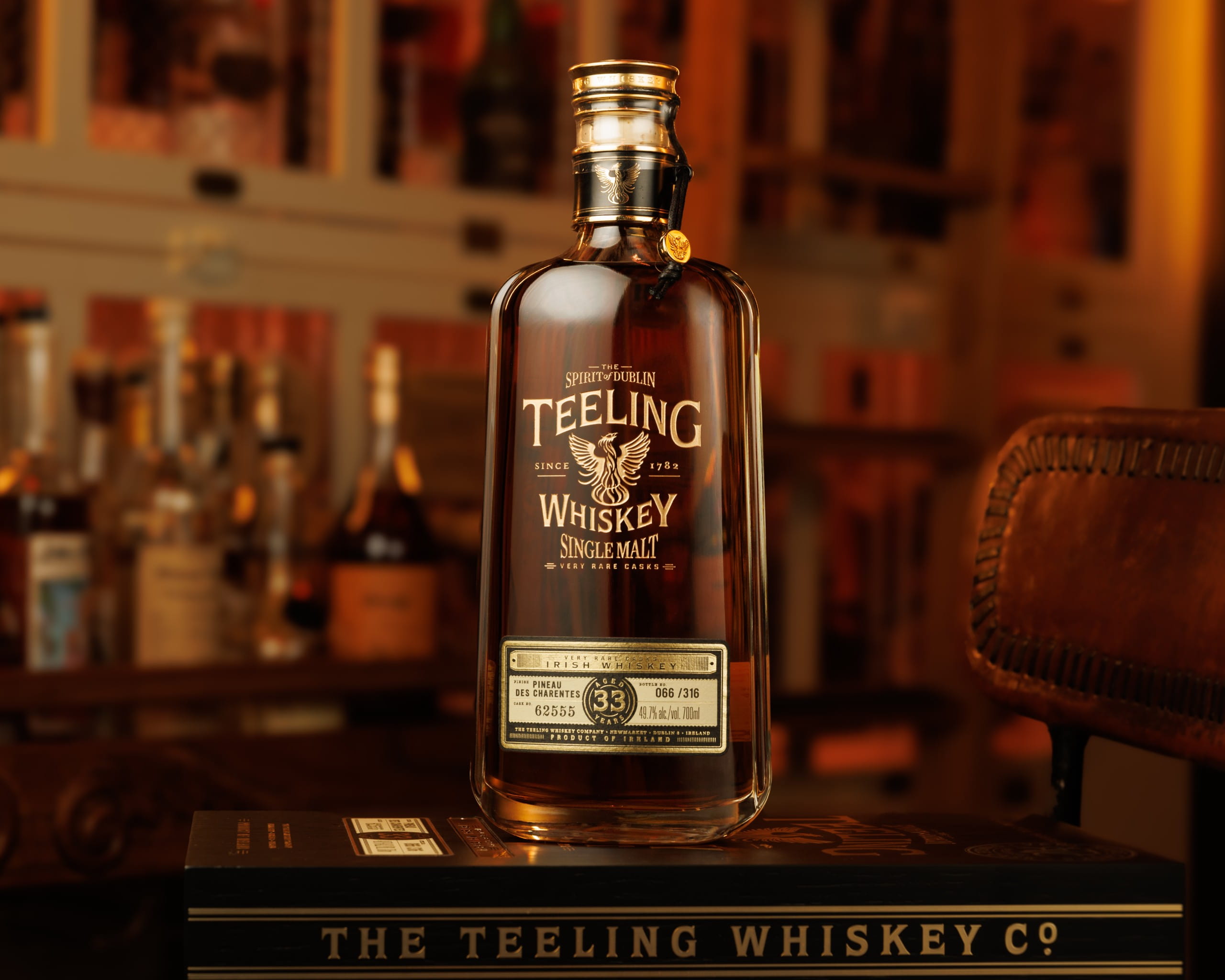 Teeling 33YR Bottle on box (Lifestyle Shot) (1) (1)
